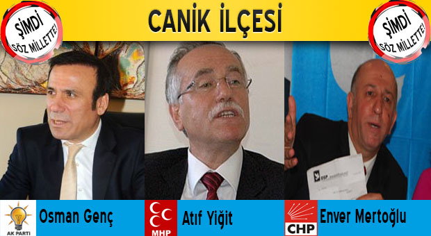 CANİK İLÇE ADAYLARI