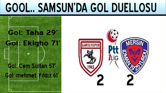 Samsun'da gol duellosu devam ediyor...