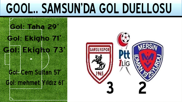 Samsun'da gol duellosu devam ediyor...