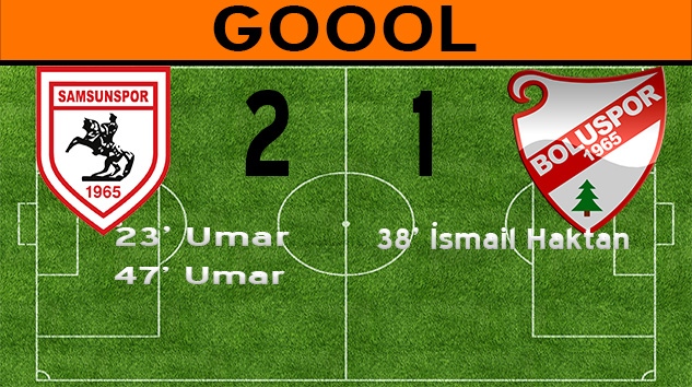 47. dakika yine Umar Samsunspor 2-1 öne geçti.