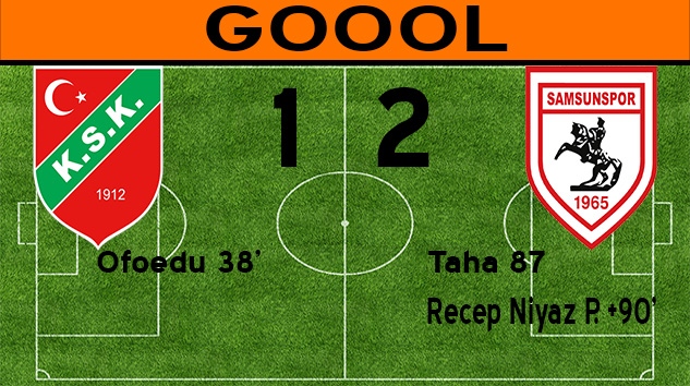 Samsunspor 2-1 öne geçti