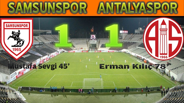 Antalyaspor Erman'la beraberliği sağladı...