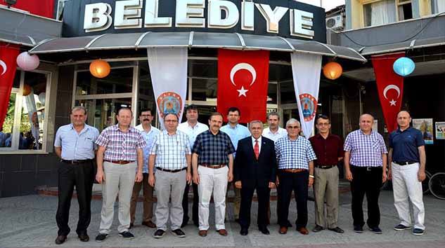 KAYMAKAM ARSLAN'DAN BELEDİYE'YE VEDA ZİYARETİ