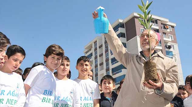 İlkadım'da Çocuklara Ağaç Sevgisi Aşılandı.