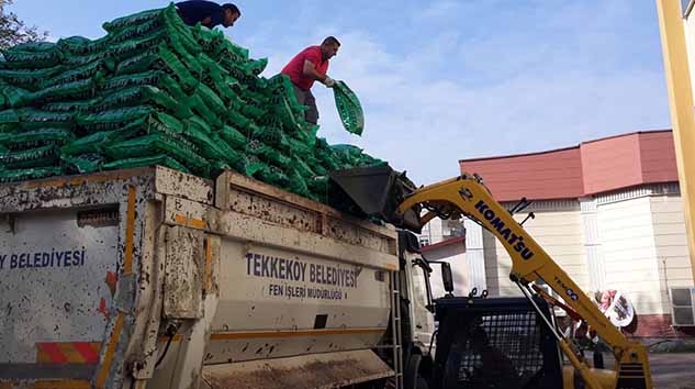 Tekkeköy Belediyesinden Yakacak Yardımı