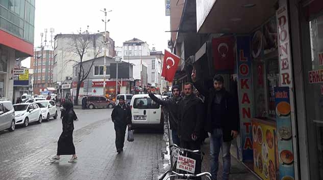 TERME ÜLKÜ OCAKLARINDAN TÜRK BAYRAĞI