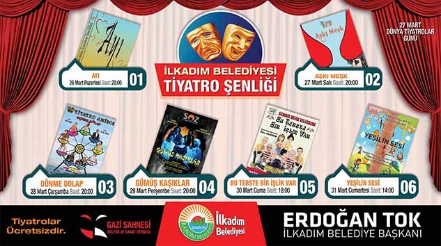 İlkadım'da Tiyatro Şenliği Başlıyor...