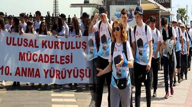 KURTULUŞ MÜCADELESİNİ ANMA YÜRÜYÜŞÜ YAPILDI