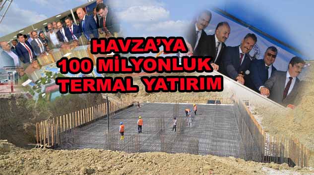 Vali Kaymak Havza'da temel Atma Törenine Katıldı