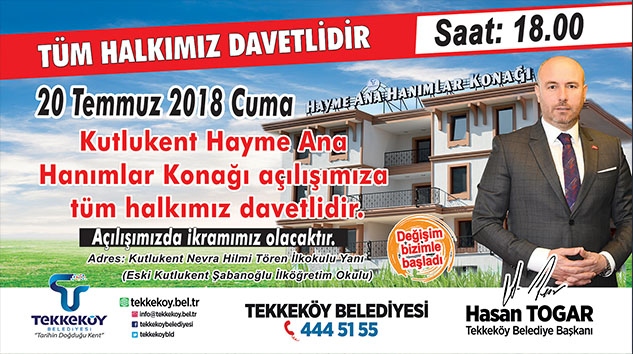 HAYME ANA KONAĞI AÇILIYOR!...