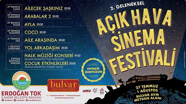 İLKADIM'DA AÇIK HAVA SİNEMA FESTİVALİ BAŞLIYOR…