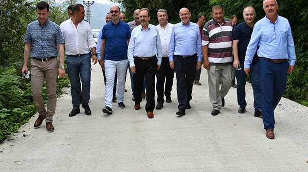 SAMSUN'DAN ORDU SINIRINA KADAR YOL ÇALIŞMASI