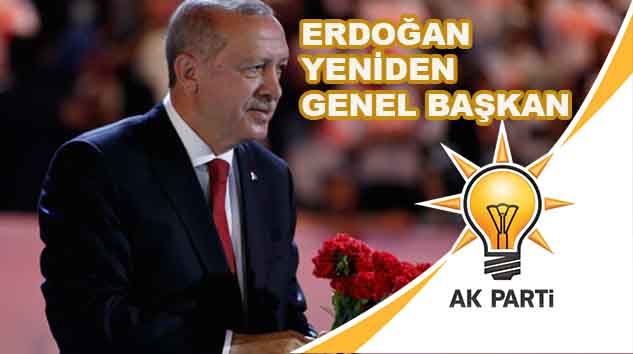 Erdoğan, bir kez daha AK Parti Genel Başkanı seçildi...