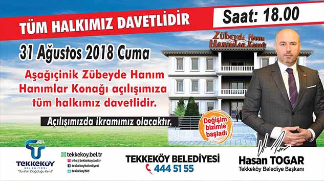 Zübeyde Hanım Hanımlar Konağı Açılıyor