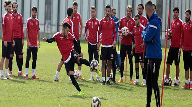 Yılport Samsunspor şut çalıştı