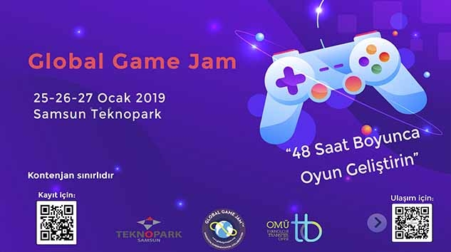 Global Game Jam etkinliği Samsun Teknopark'ta