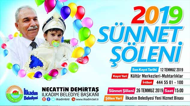 26. Geleneksel Sünnet Şöleni 26 Temmuz'da İlkadım'da