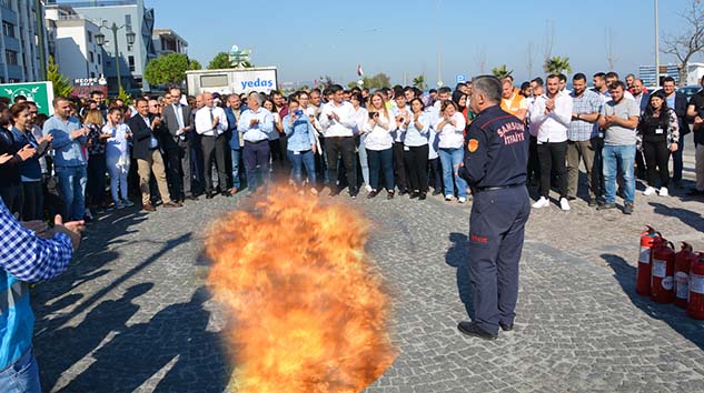 YEDAŞ'ta, Gerçeği Aratmayan 'Yangın Tatbikatı'!