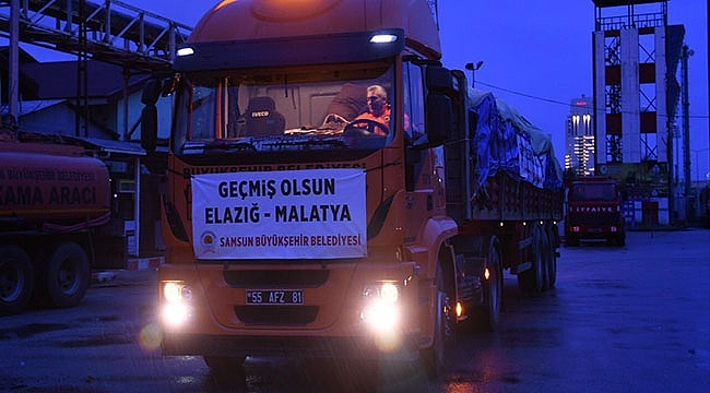 Samsun'dan Elazığ'a 3'üncü Tır 