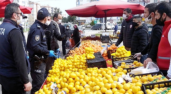 Atakum Zabıtasından Pazarlara Sıkı Denetim