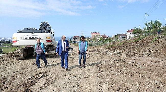 Başkan Sandıkçı çalışmaları yerinde inceledi