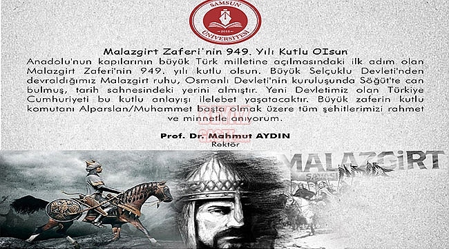 Malazgirt Zaferi'nin 949. Yılı Kutlu Olsun