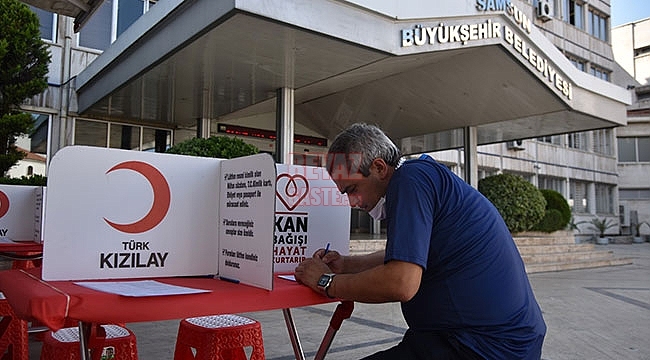 Büyükşehir Personelinden Kızılay'a Kan Bağışı 