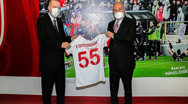 Başkan Erdoğan, Yılport Samsunspor'a Başarılar Diledi