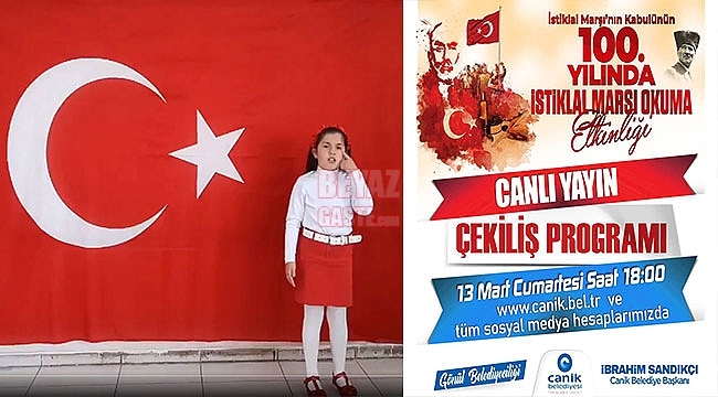 Canik Belediyesi'nden İstiklal Marşı Okuma Etkinliği