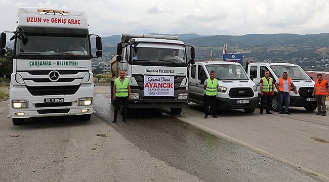 İlkadım, Tekkeköy, Çarşamba İlçeleri Sel Bölgesinde