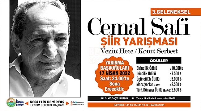 3. Geleneksel Cemal Safi Şiir Yarışması Başvuruları Başladı