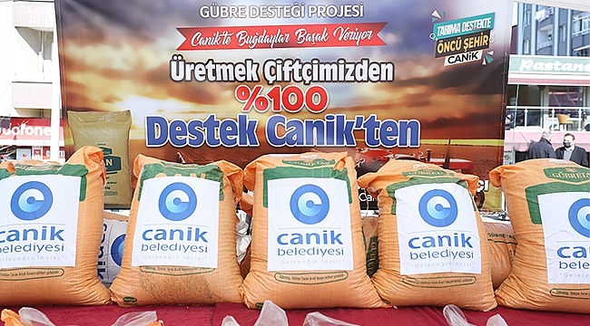 Canik Belediyesi'nden Üreticiye %100 Destek