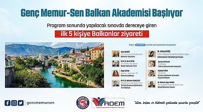 Genç Memur-Sen Balkan Akademisi Başlıyor...