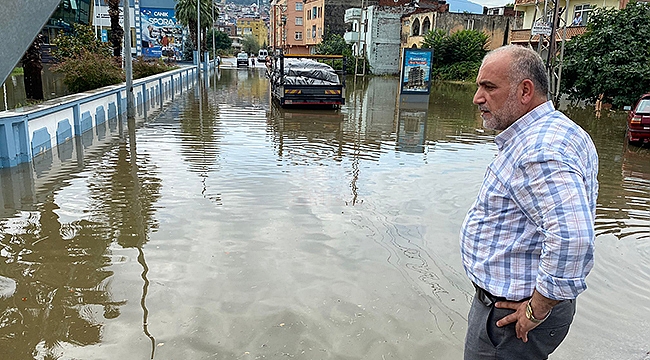 Canik'te Sağanak Yağışa Anında Müdahale