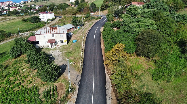 Canik'te Yollar Sıcak Asfaltla Donatıldı