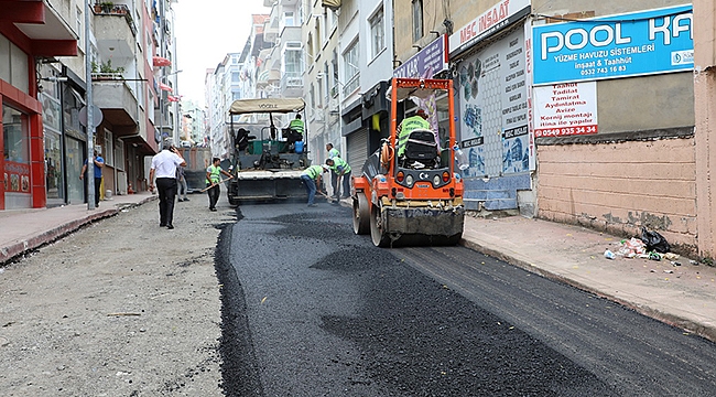 İlkadım'da Selin Deforme Ettiği Yollar Onarılıyor