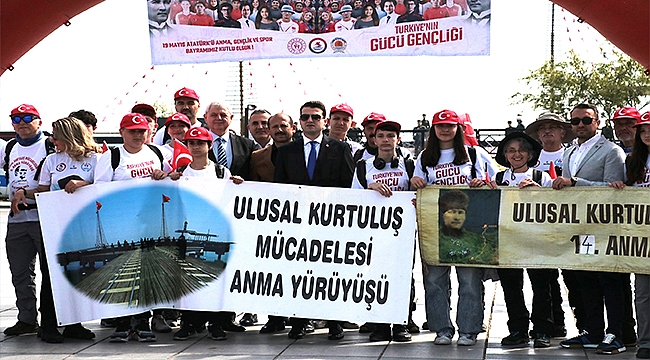 14. Ulusal Kurtuluş Mücadelesi Anma Yürüyüşü Başladı