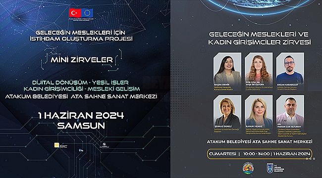 'Geleceğin Meslekleri Zirvesi' Atakum'da Düzenleniyor