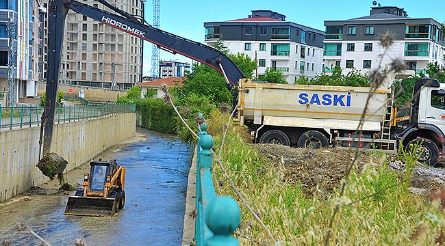 SASKİ'den Derelerde Büyük Temizlik