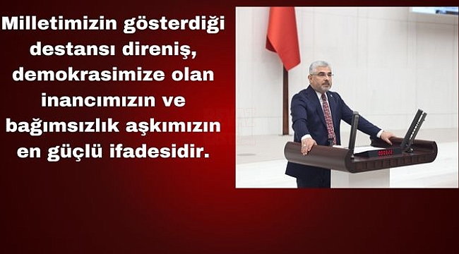 Aksu'dan 15 Temmuz Mesajı 