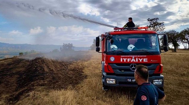 Anız Yangınlarıyla Mücadele Ediyor