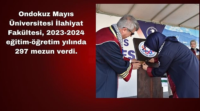 OMÜ İlahiyat Fakültesinde Mezuniyet Sevinci