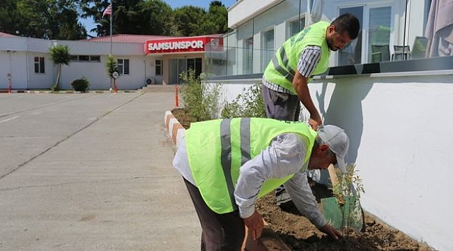 İlkadım Belediyesi'nden Samsunspor'a çevre düzenleme desteği