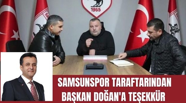 Taraftardan Başkan Doğan'a Teşekkür