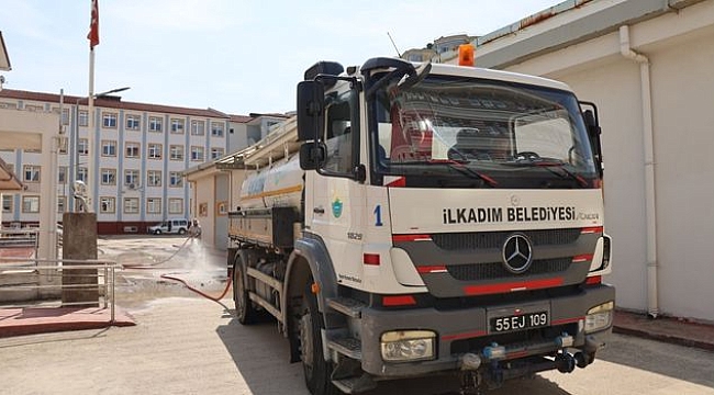 İlkadım'da Okul Bahçeleri Tertemiz