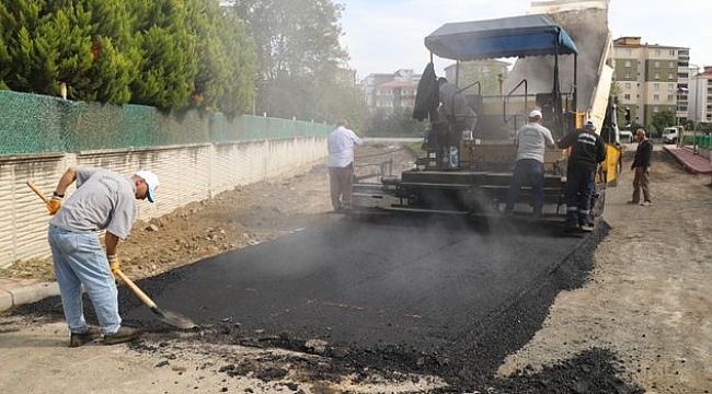 İlkadım'da Yol Asfaltlama Çalışmaları Devam Ediyor