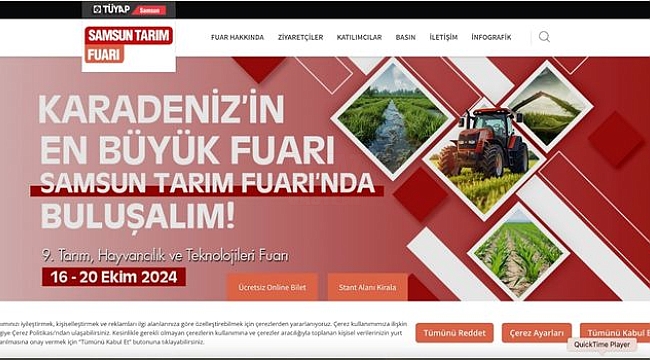 Tarımda Verimlilik ve Teknoloji Samsun Tarım Fuarı'nda