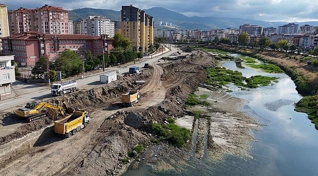 Canik'te Mert Irmağı Islahı Devam Ediyor