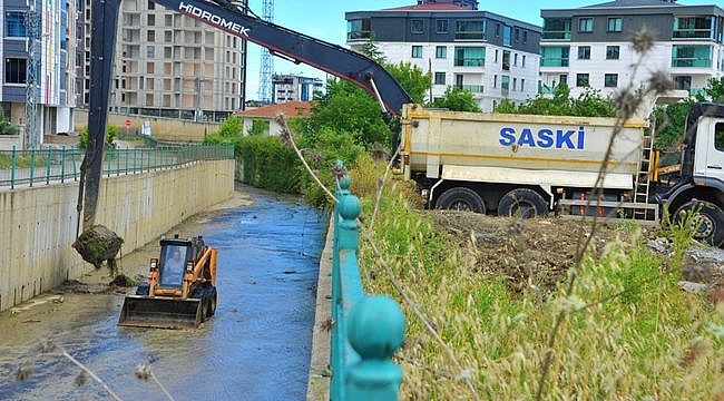 SASKİ Ekipleri Yağışlara Karşı Tedbiri Elden Bırakmıyor