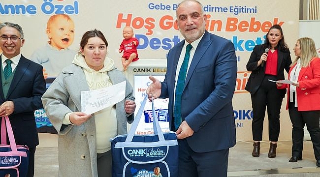 Canik'te Anne Adaylarına Bebek Destek Paketi